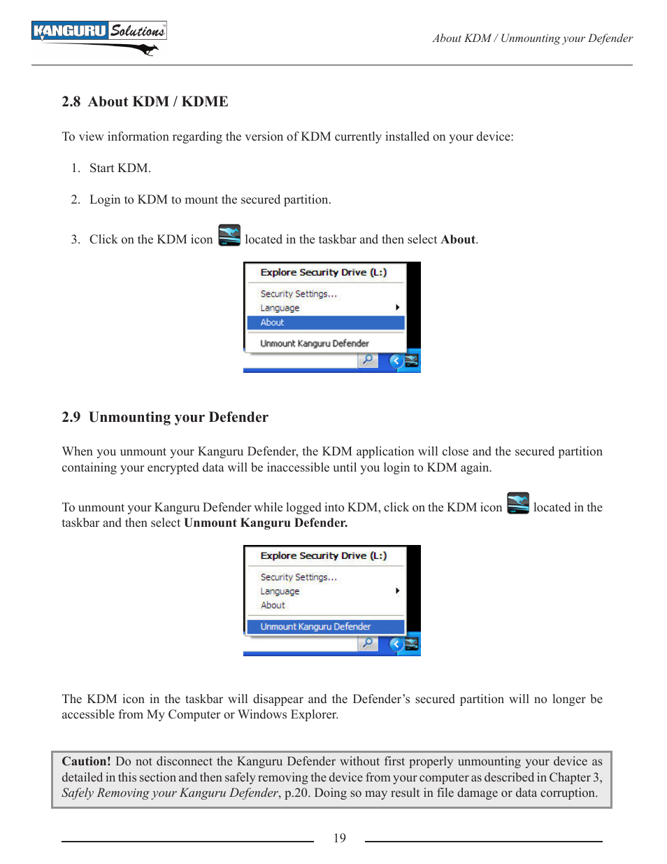 Kanguru Defender User Manual | Page 19 / 22