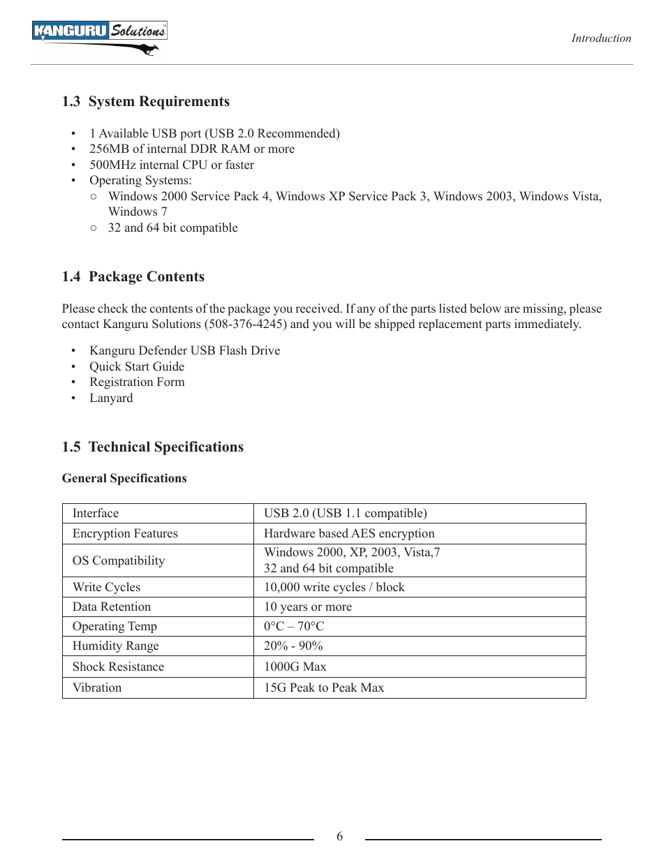 Kanguru Defender User Manual | Page 6 / 22