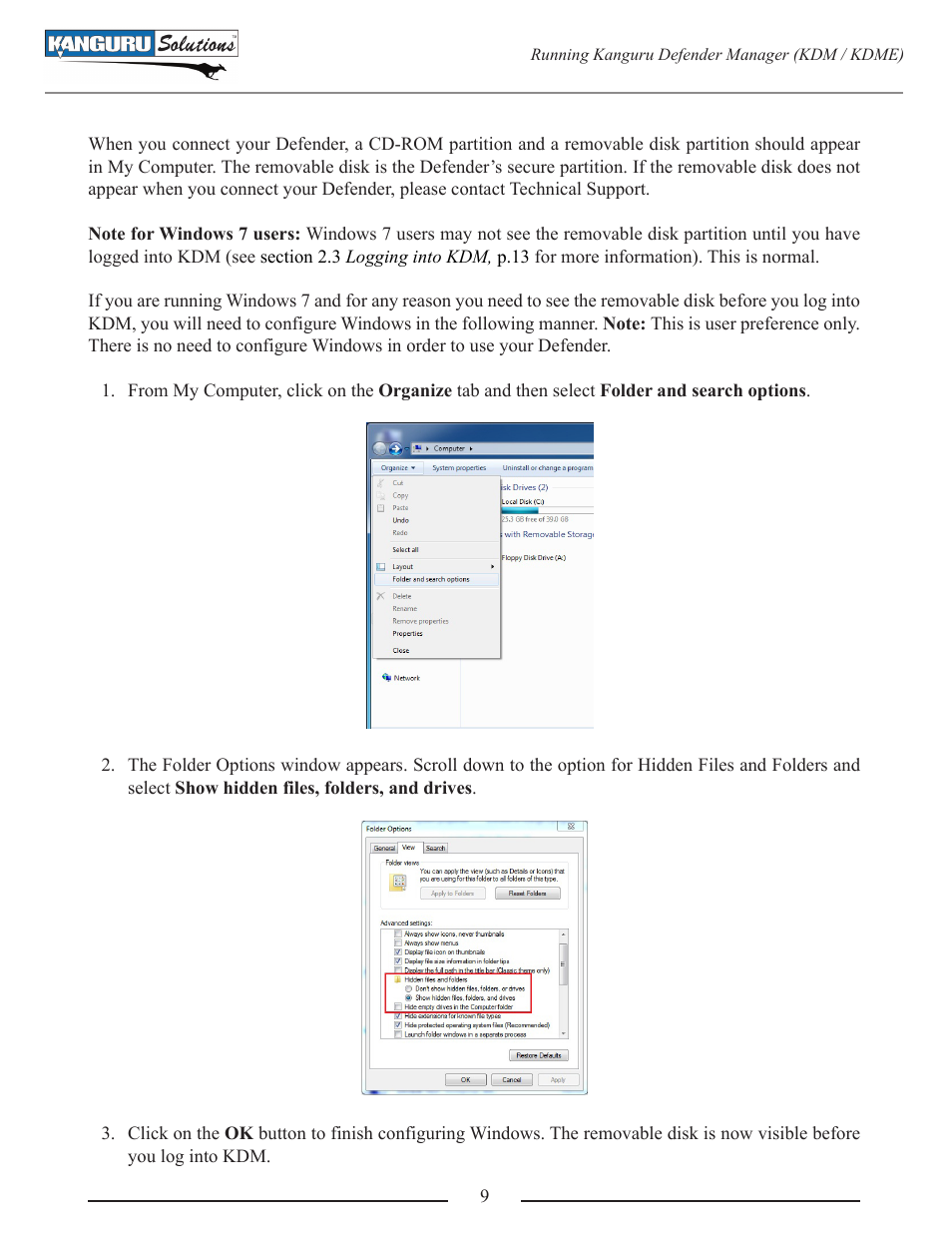 Kanguru Defender User Manual | Page 9 / 22