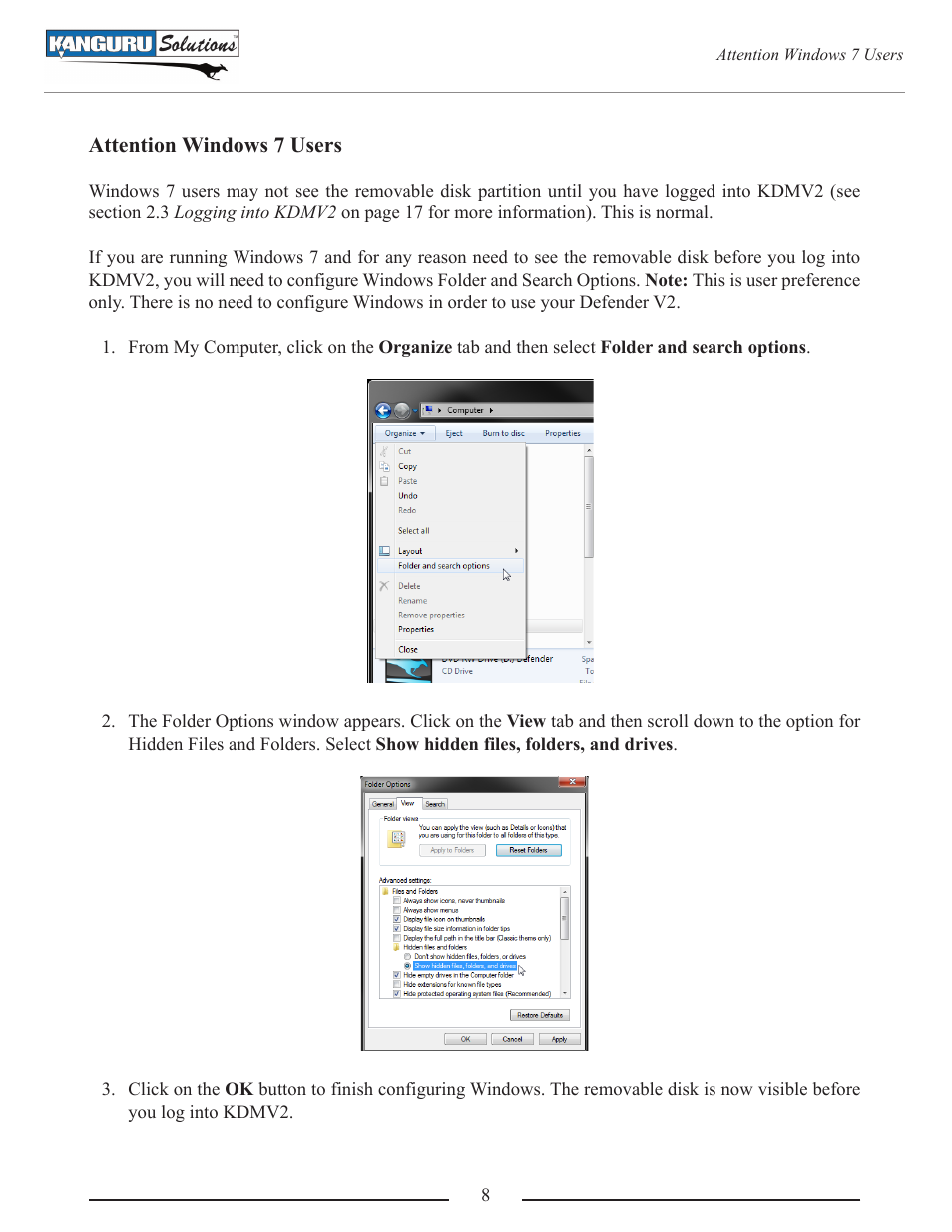 Kanguru Defender V2 User Manual | Page 8 / 30
