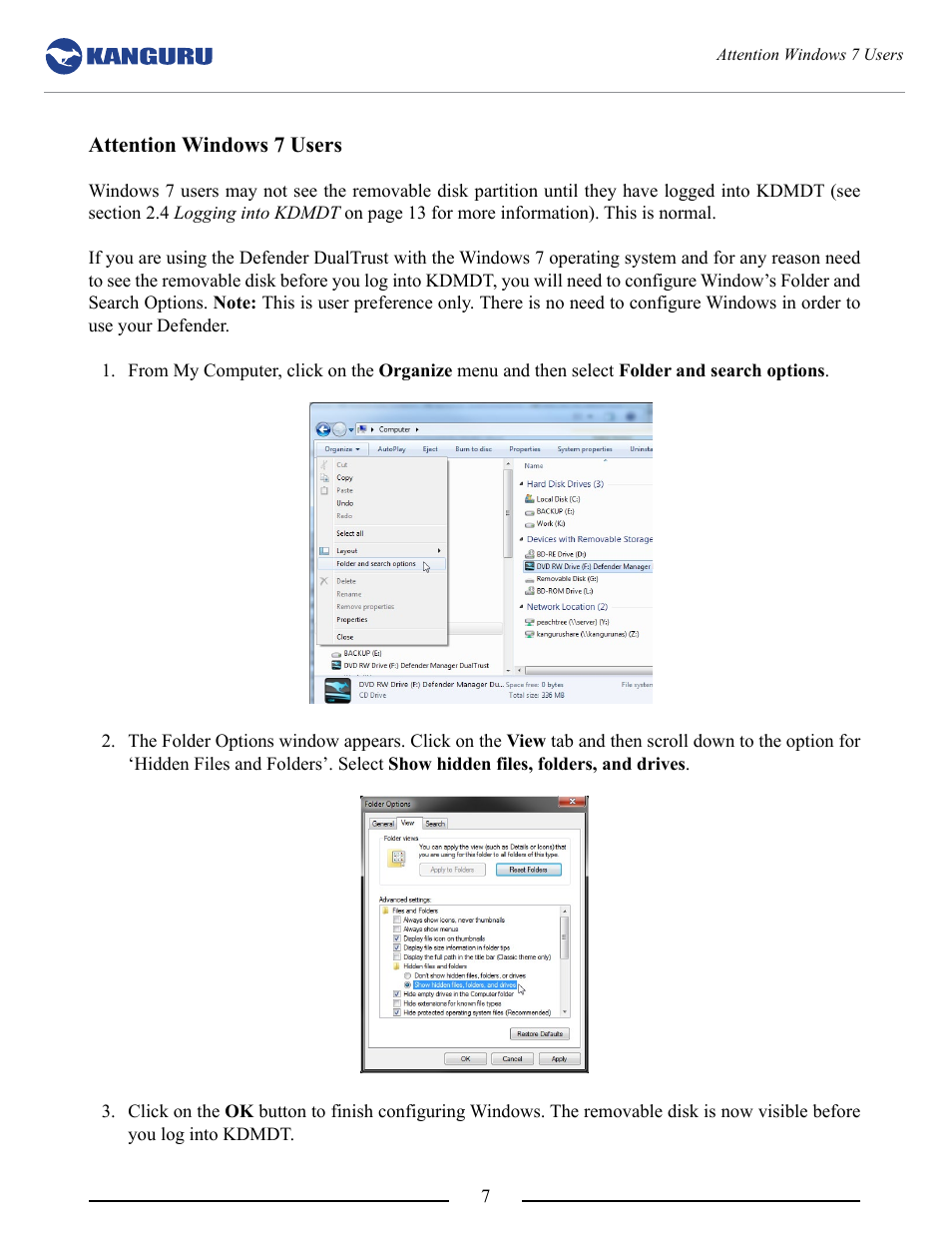Kanguru DualTrust User Manual | Page 7 / 25