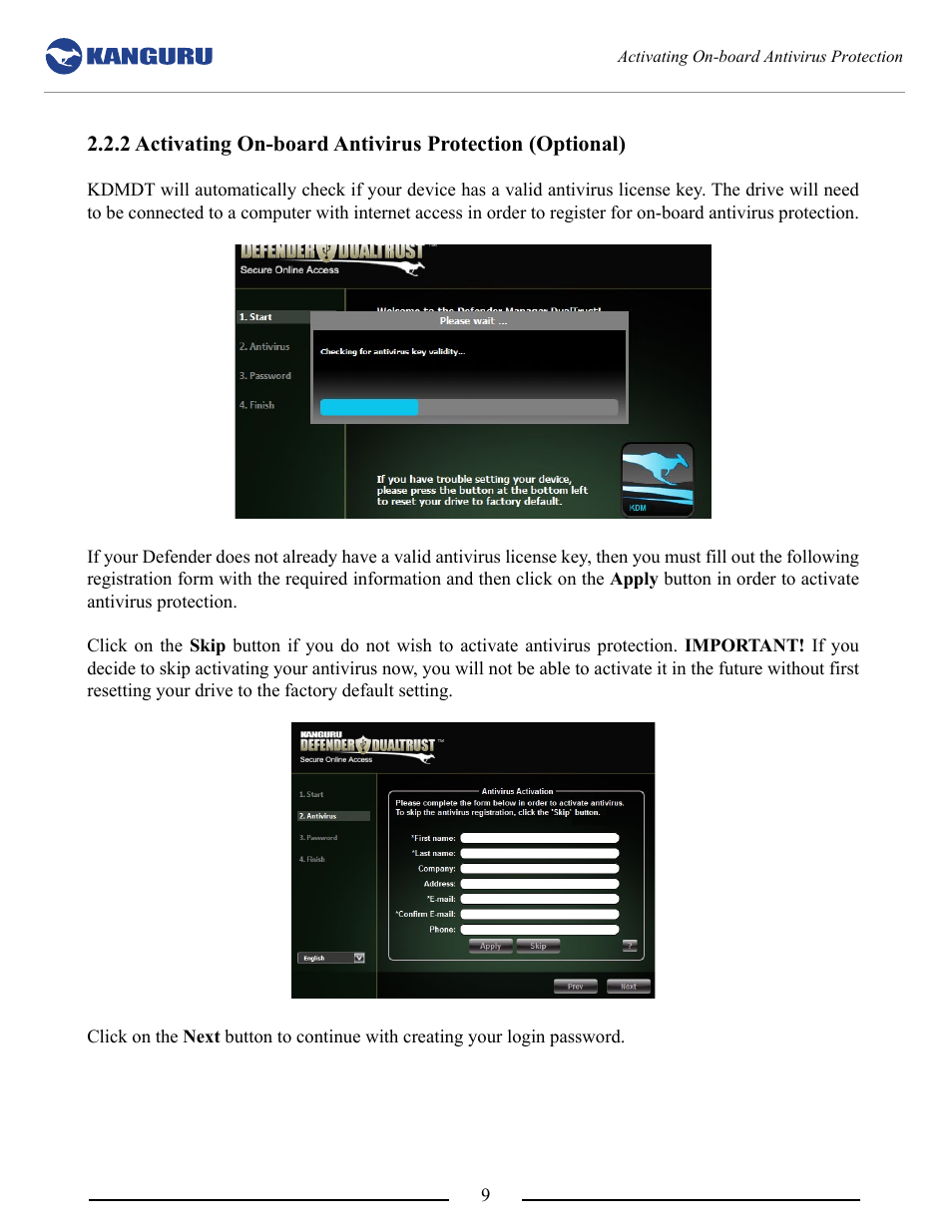 Kanguru DualTrust User Manual | Page 9 / 25