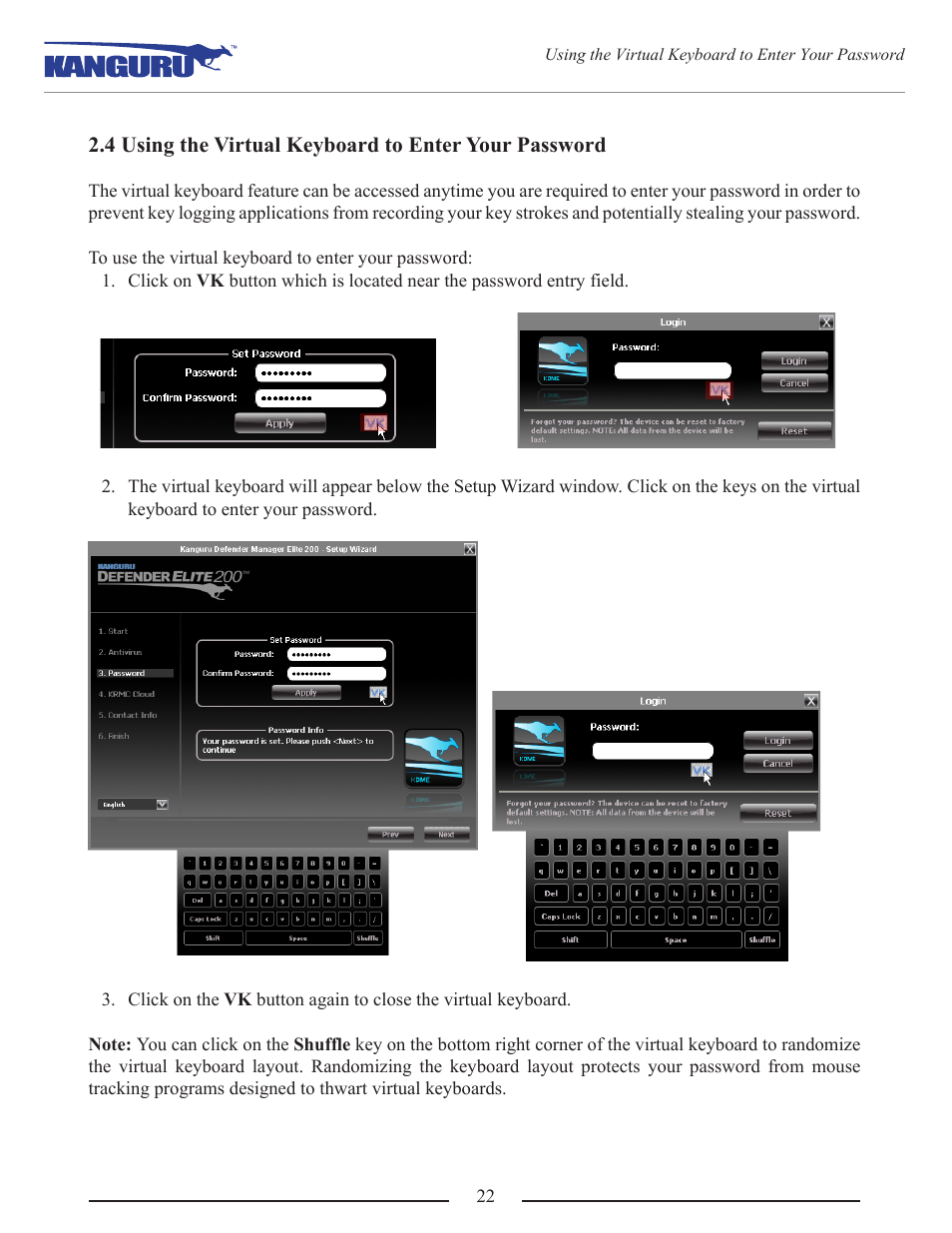 Kanguru Defender Elite200 User Manual | Page 22 / 40