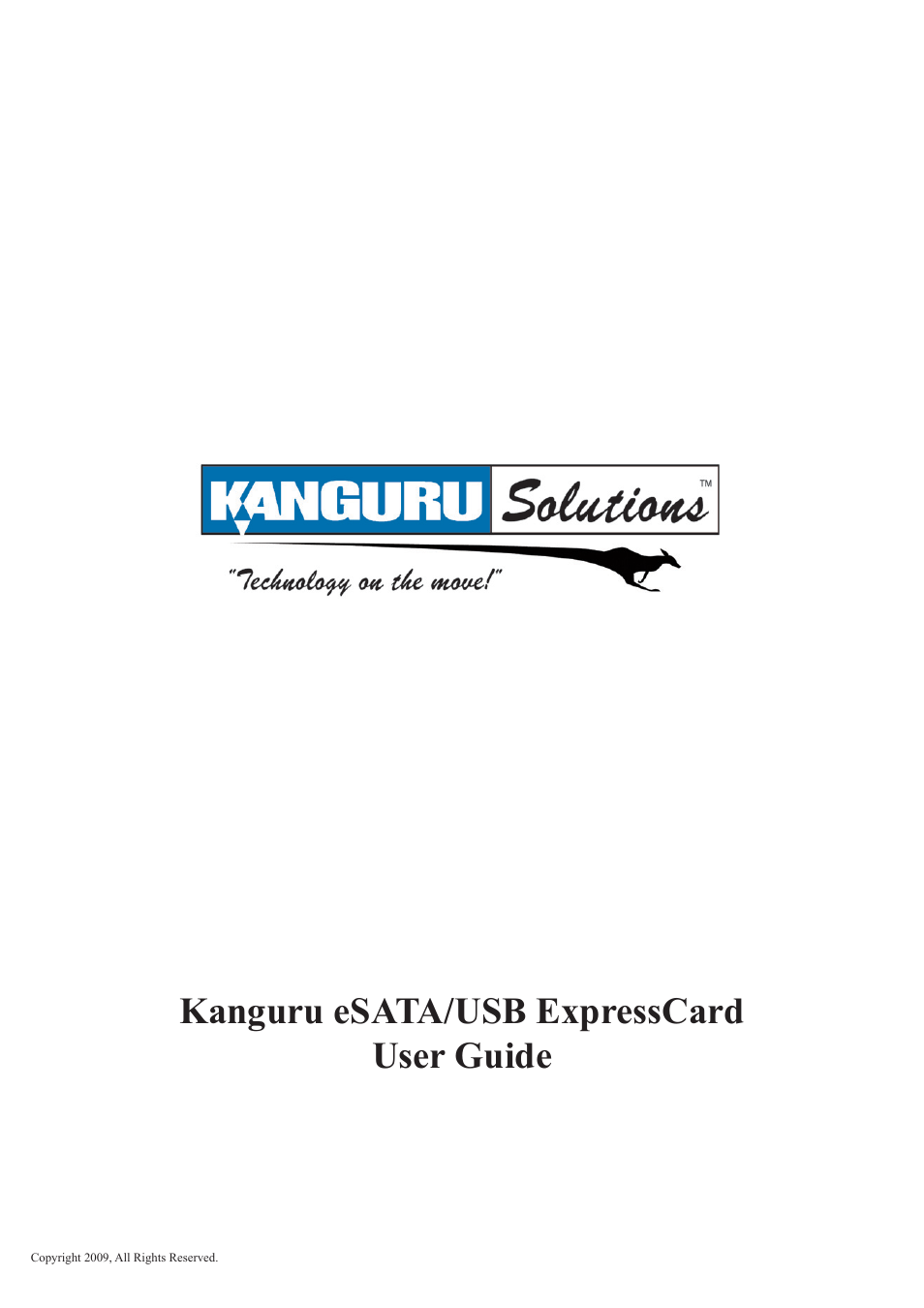 Kanguru ExpressCard User Manual | 9 pages