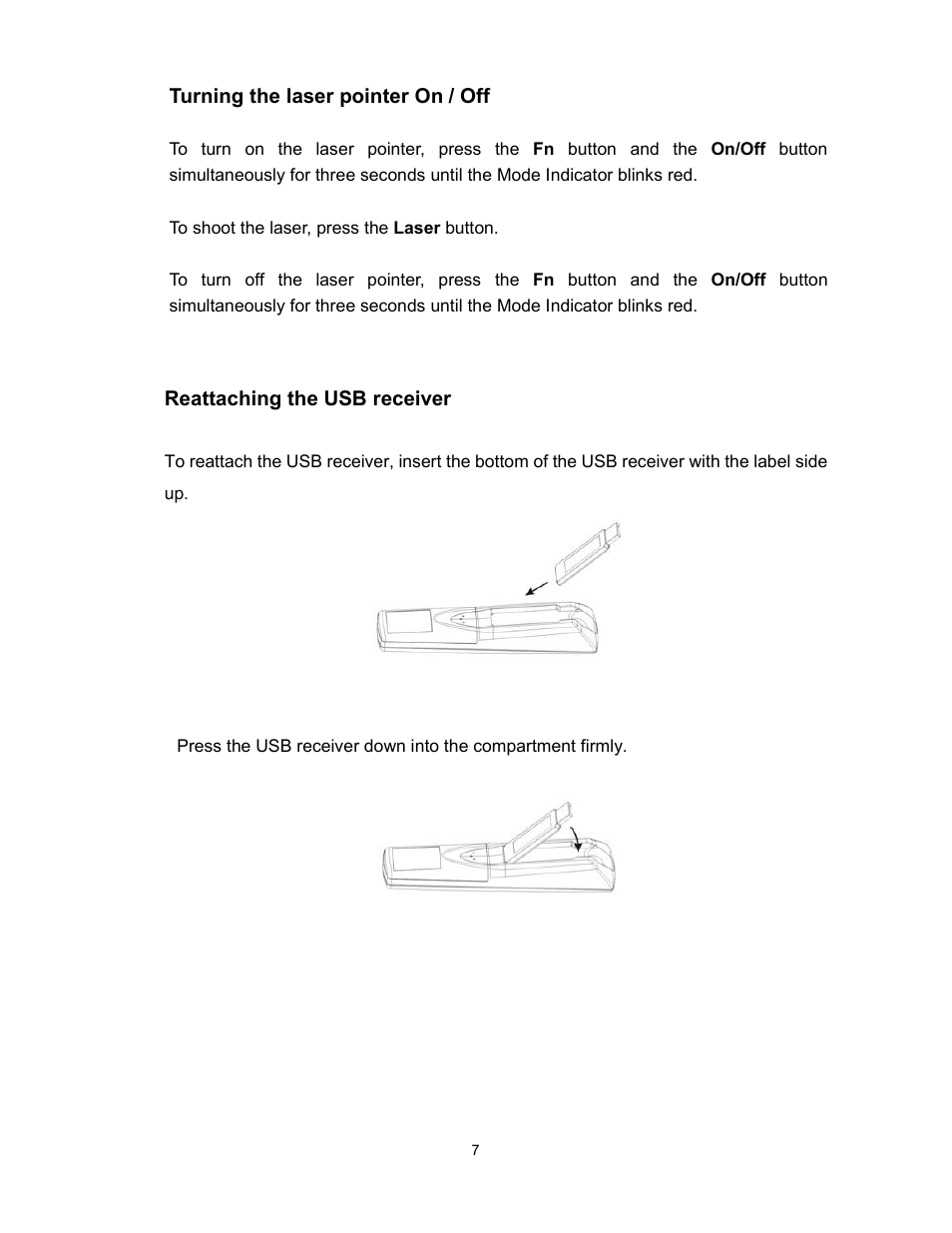 Kanguru Wireless presenters Mouse User Manual | Page 7 / 12