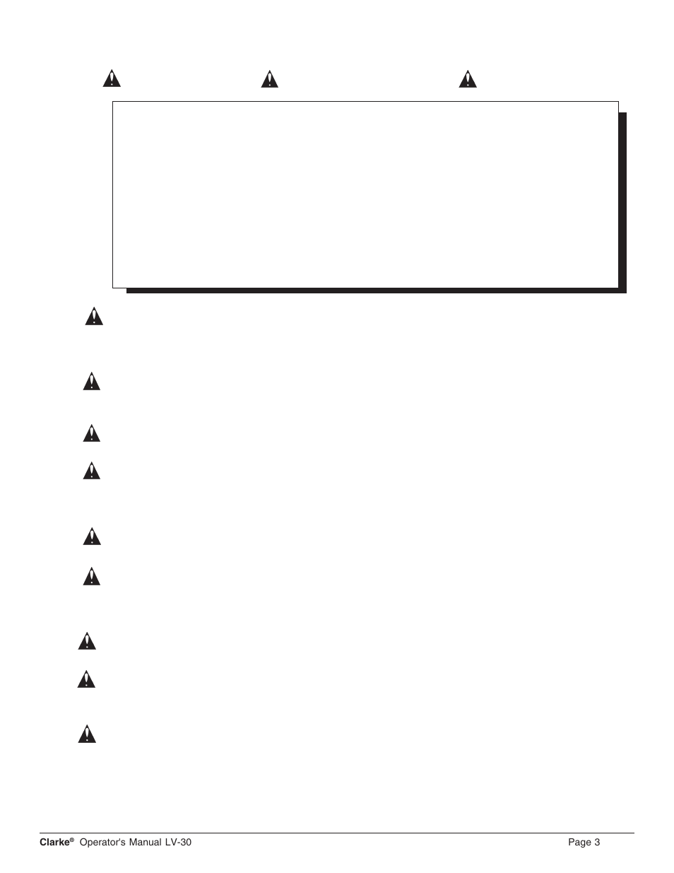 Clarke LV-30H User Manual | Page 3 / 14