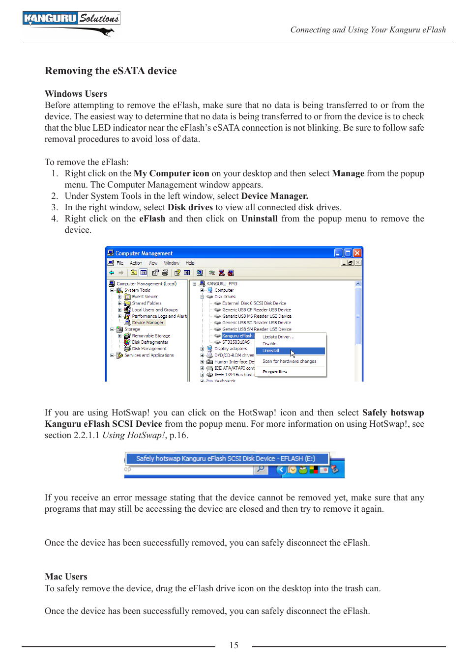 Kanguru e-Flash User Manual | Page 15 / 22