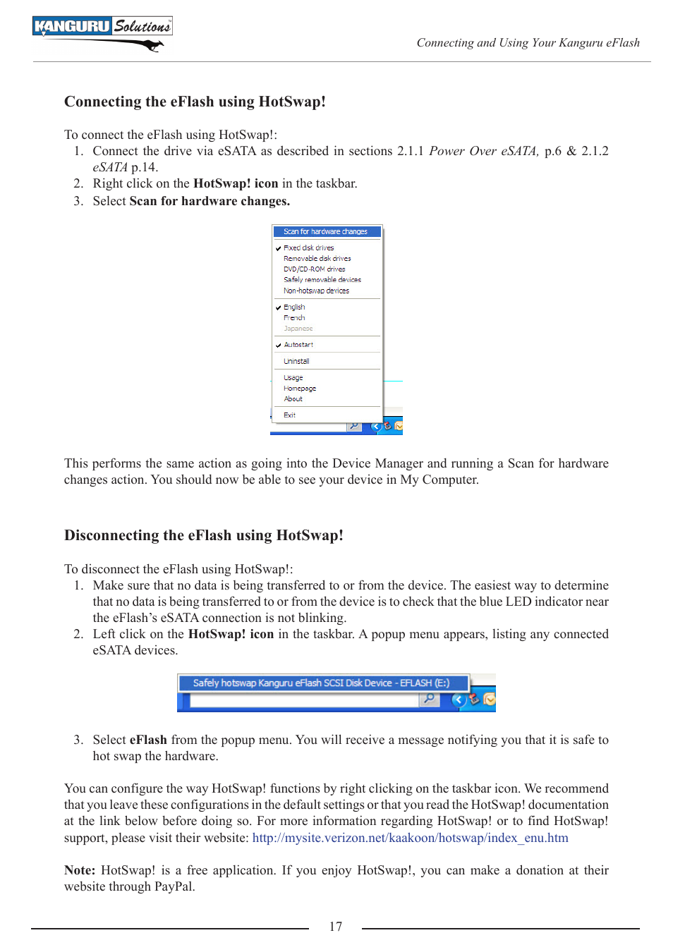 Kanguru e-Flash User Manual | Page 17 / 22