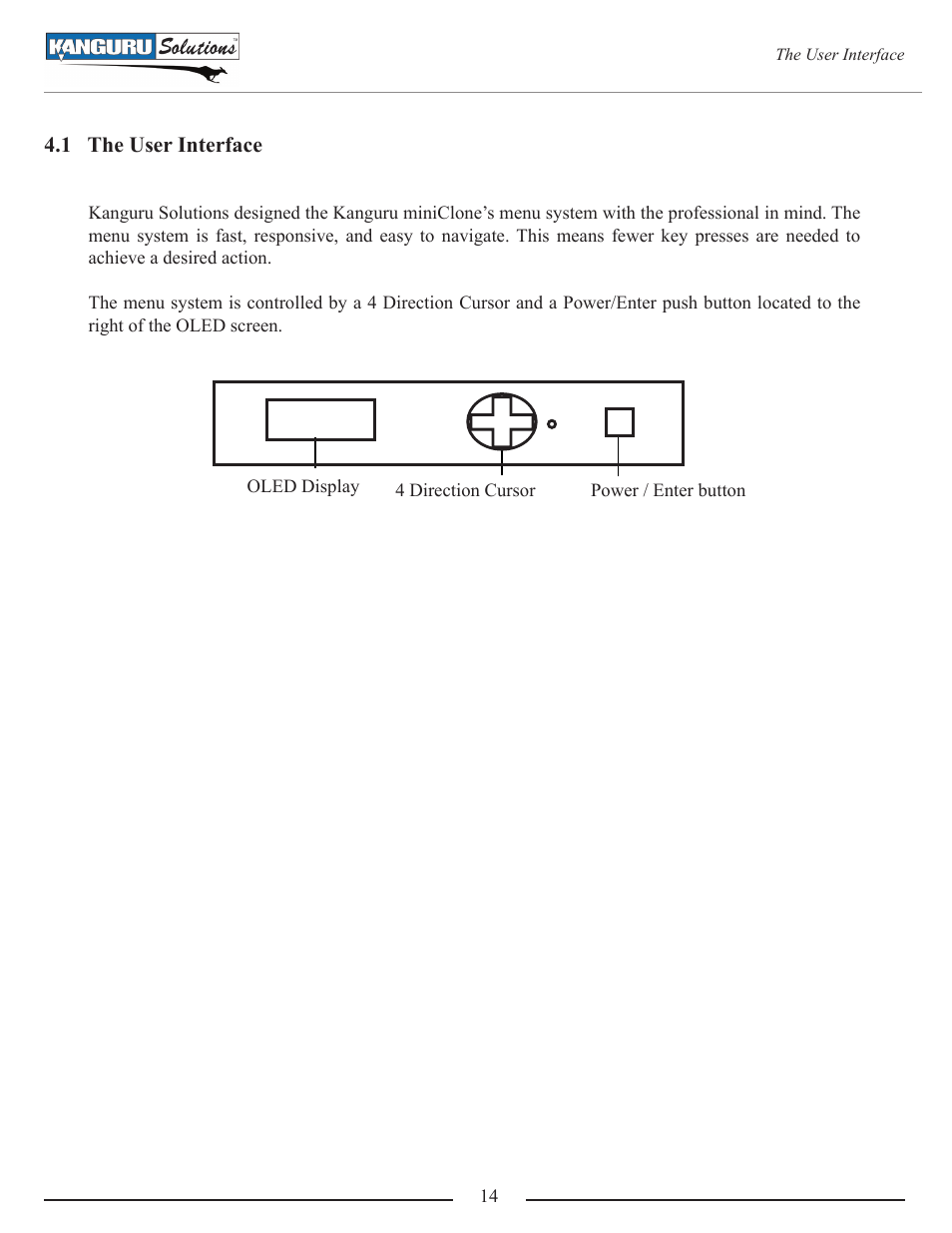 1 the user interface | Kanguru Mini Clone User Manual | Page 14 / 49