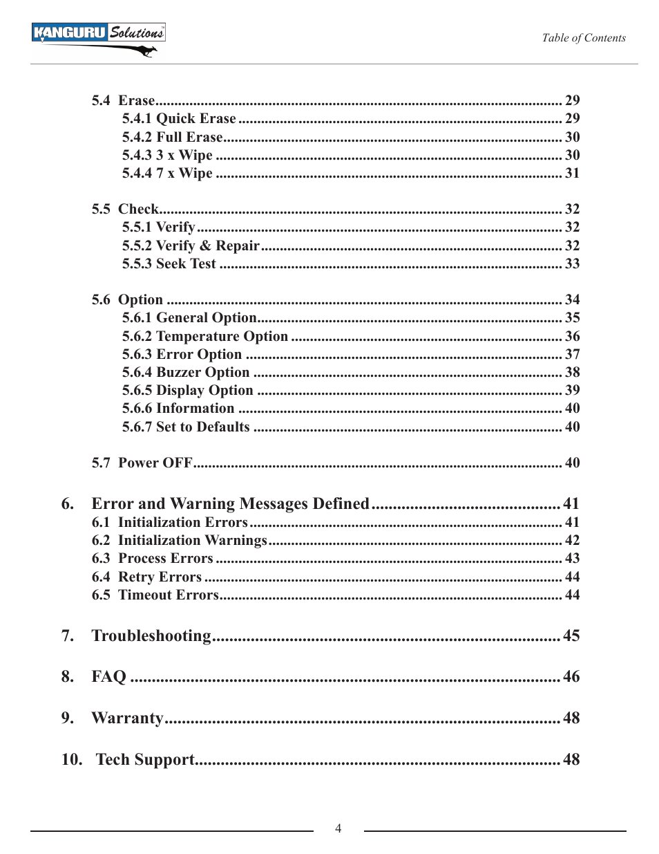 Kanguru Mini Clone User Manual | Page 4 / 49
