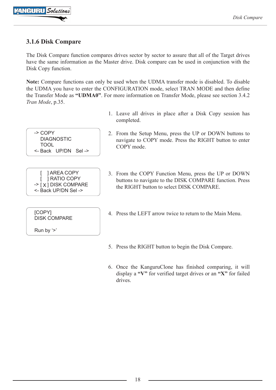 6 disk compare | Kanguru 4HD SATA User Manual | Page 18 / 57