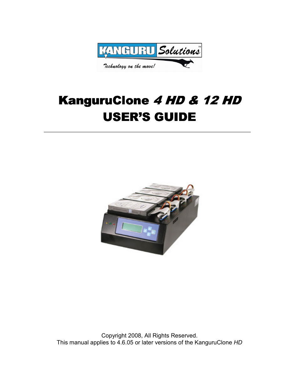 Kanguru Clone 4HD User Manual | 19 pages