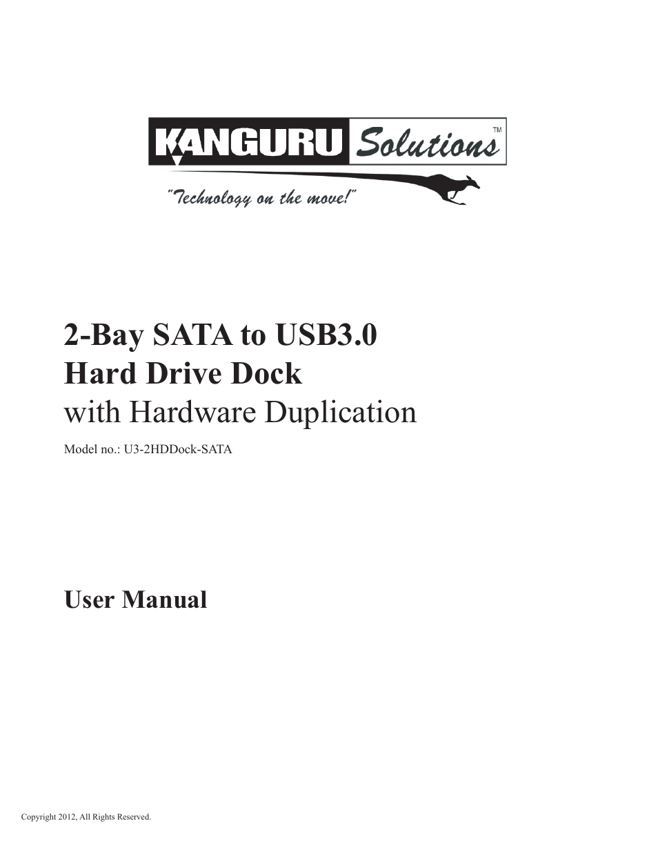 Kanguru Copy Dock User Manual | 16 pages