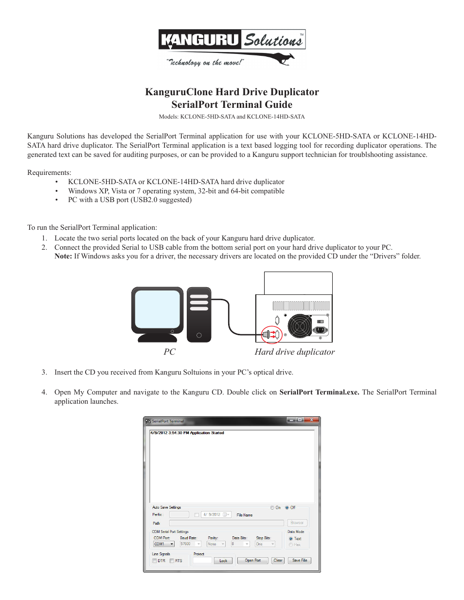 Kanguru Clone Hard Drive Duplicator User Manual | 2 pages