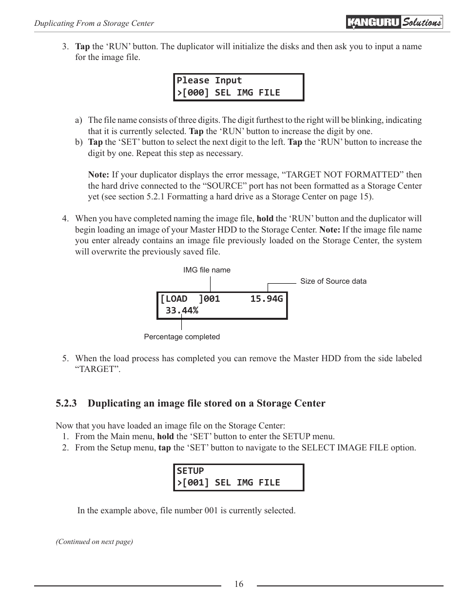 Kanguru Mobile Clone 1HD Duplicator User Manual | Page 16 / 34