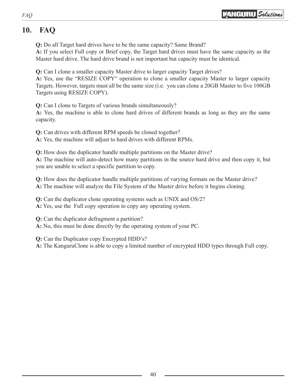 Kanguru 5HD-SATA User Manual | Page 40 / 44