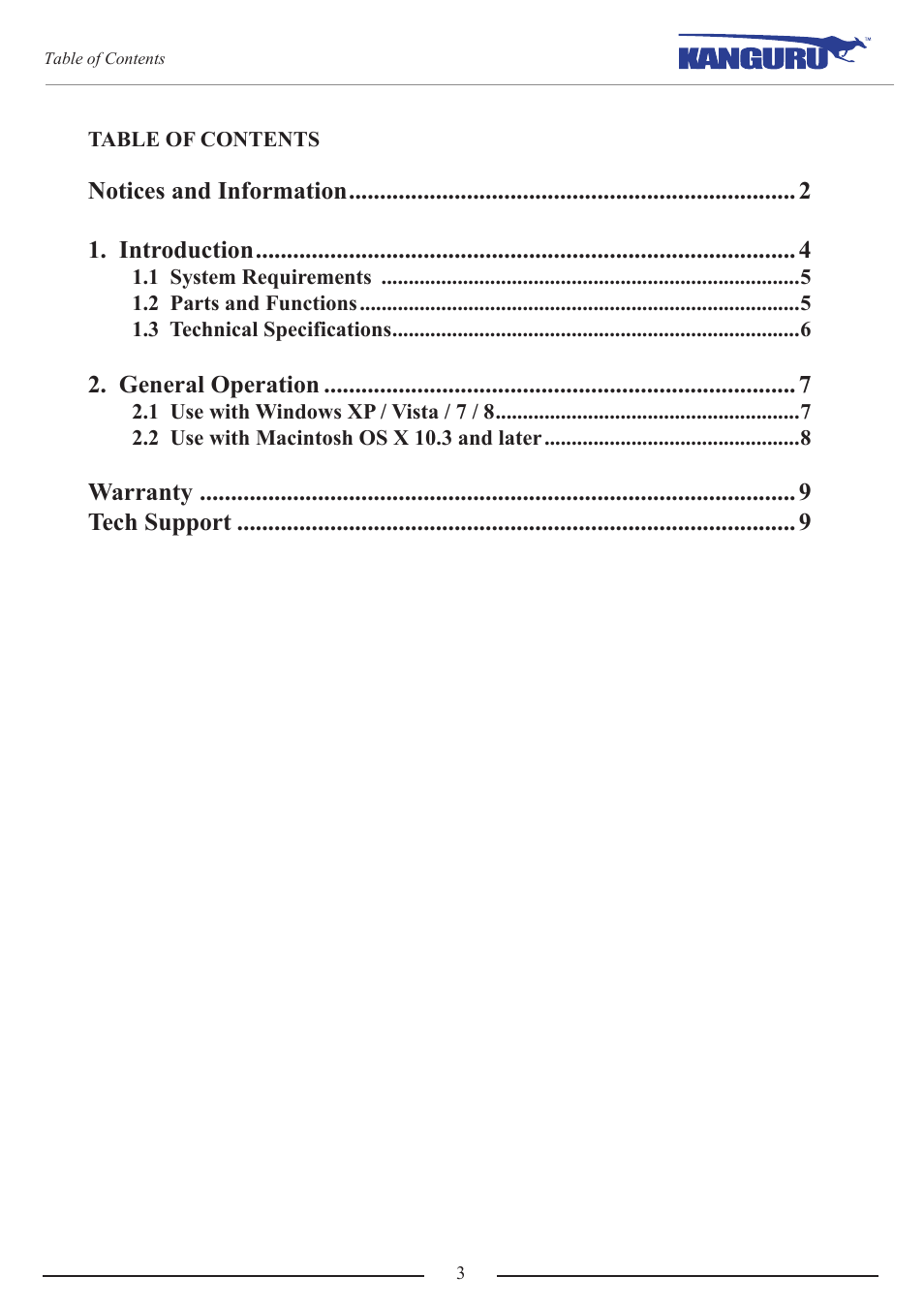 Kanguru QS2 DVDRW User Manual | Page 3 / 10