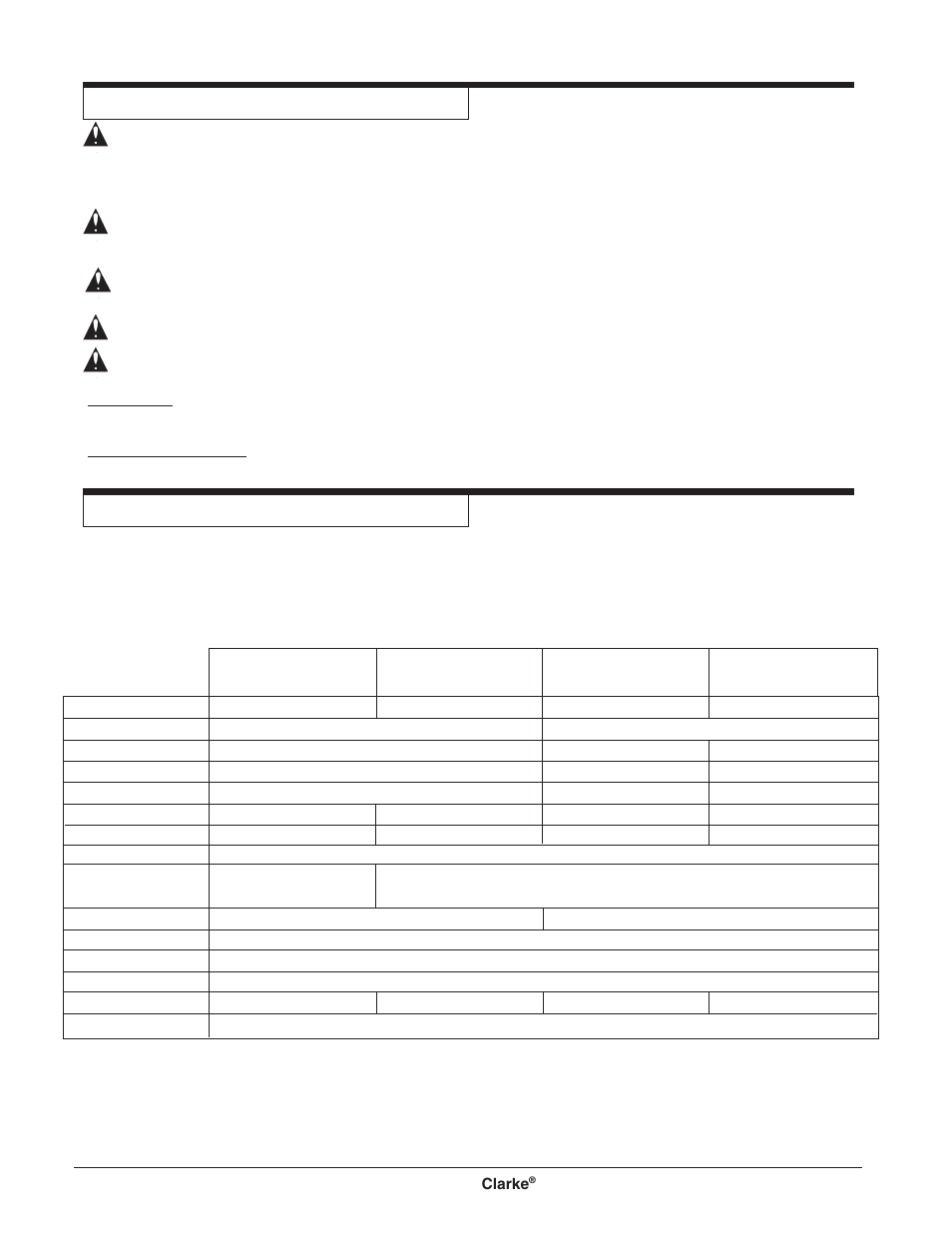 Clarke BEXT 300HV User Manual | Page 4 / 27