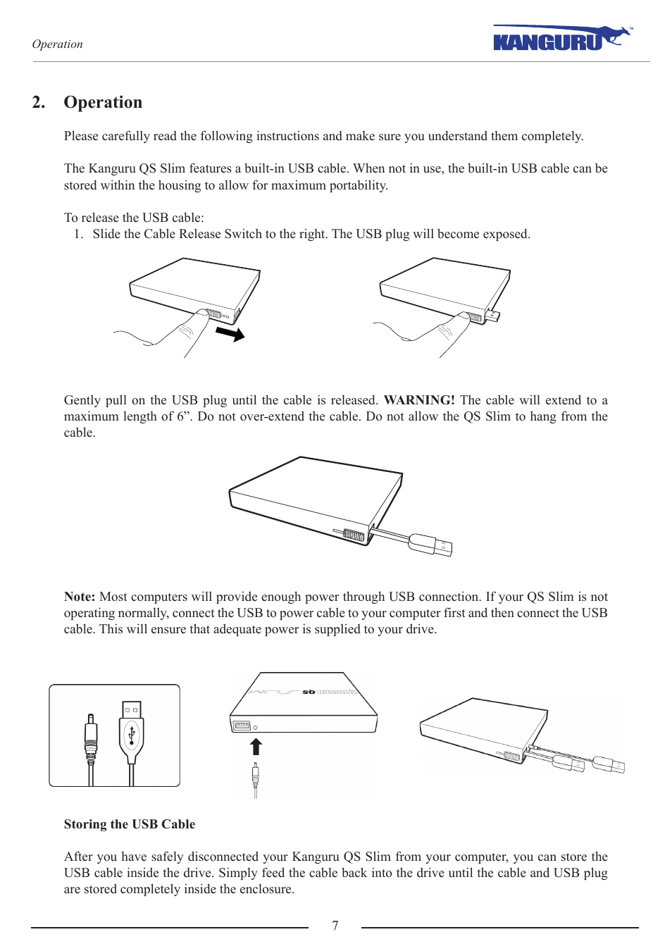Operation | Kanguru QS Slim DVDRW Quick Start User Manual | Page 7 / 13