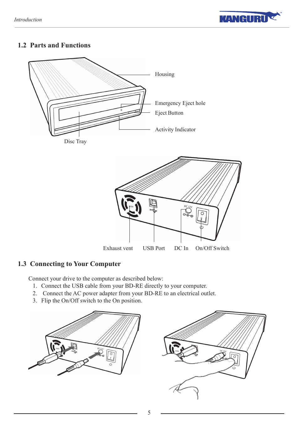 Kanguru BRRW USB2.0 Bluray Burner v1 User Manual | Page 5 / 10