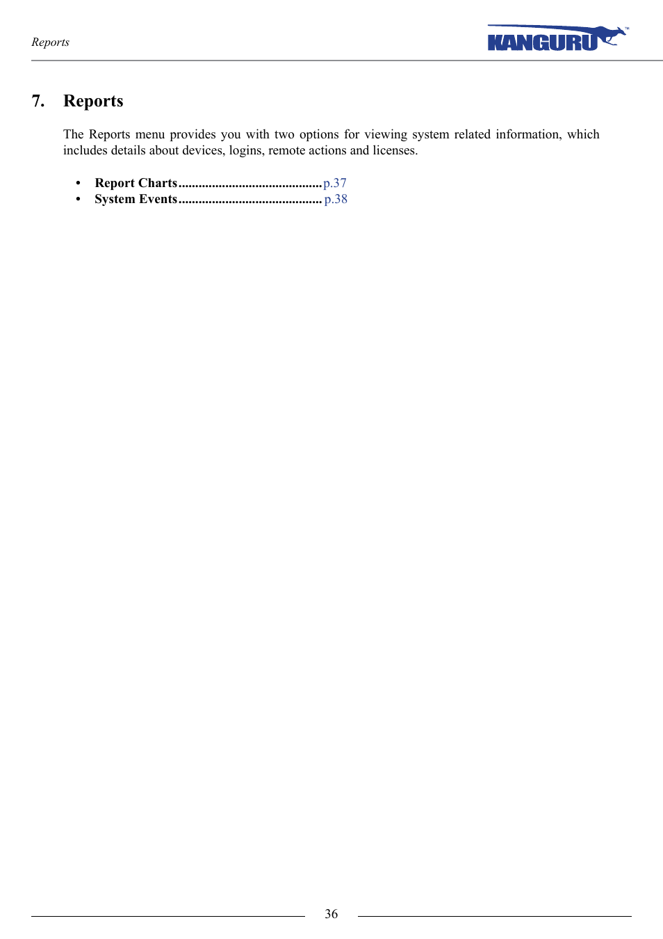 Reports | Kanguru KRMC Cloud User Manual | Page 36 / 51