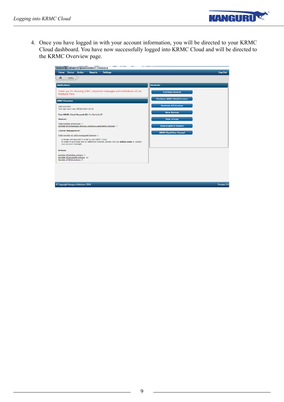 Kanguru KRMC Cloud User Manual | Page 9 / 51