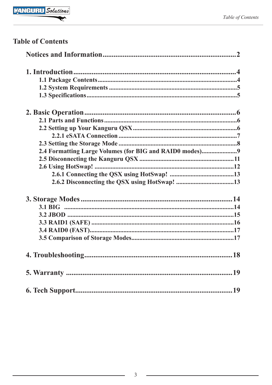 Kanguru QSX User Manual | Page 3 / 20