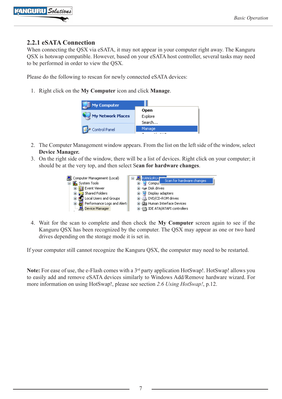 Kanguru QSX User Manual | Page 7 / 20