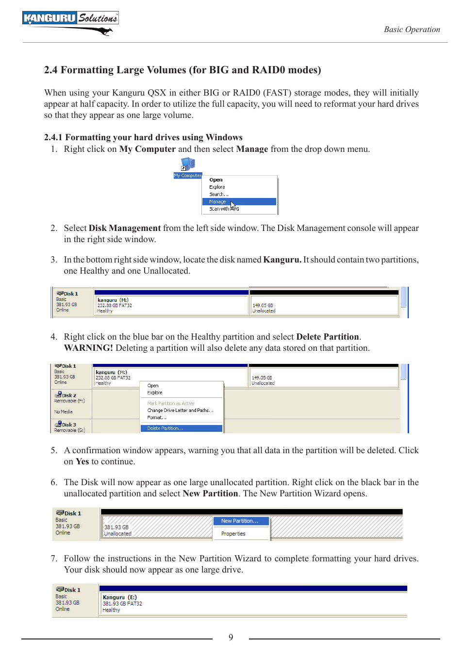 Kanguru QSX User Manual | Page 9 / 20