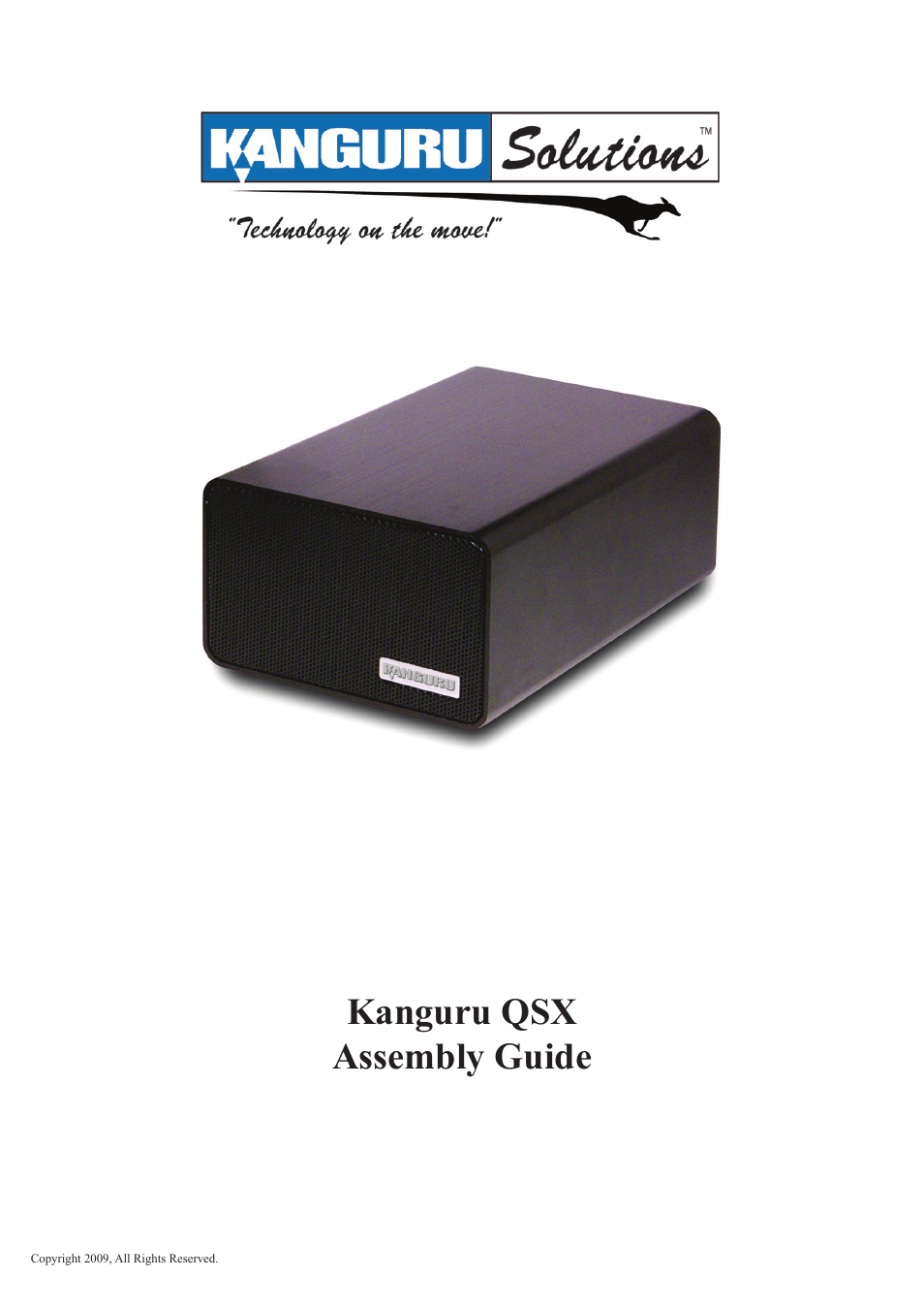 Kanguru QSX Assembly Guide User Manual | 9 pages