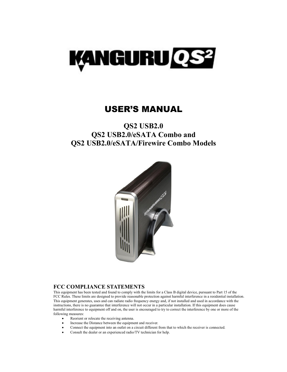 Kanguru QS2 User Manual | 12 pages