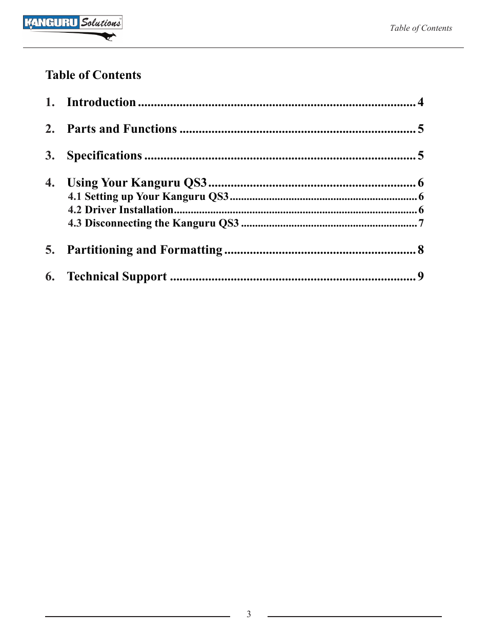 Kanguru QS3 User Manual | Page 3 / 10