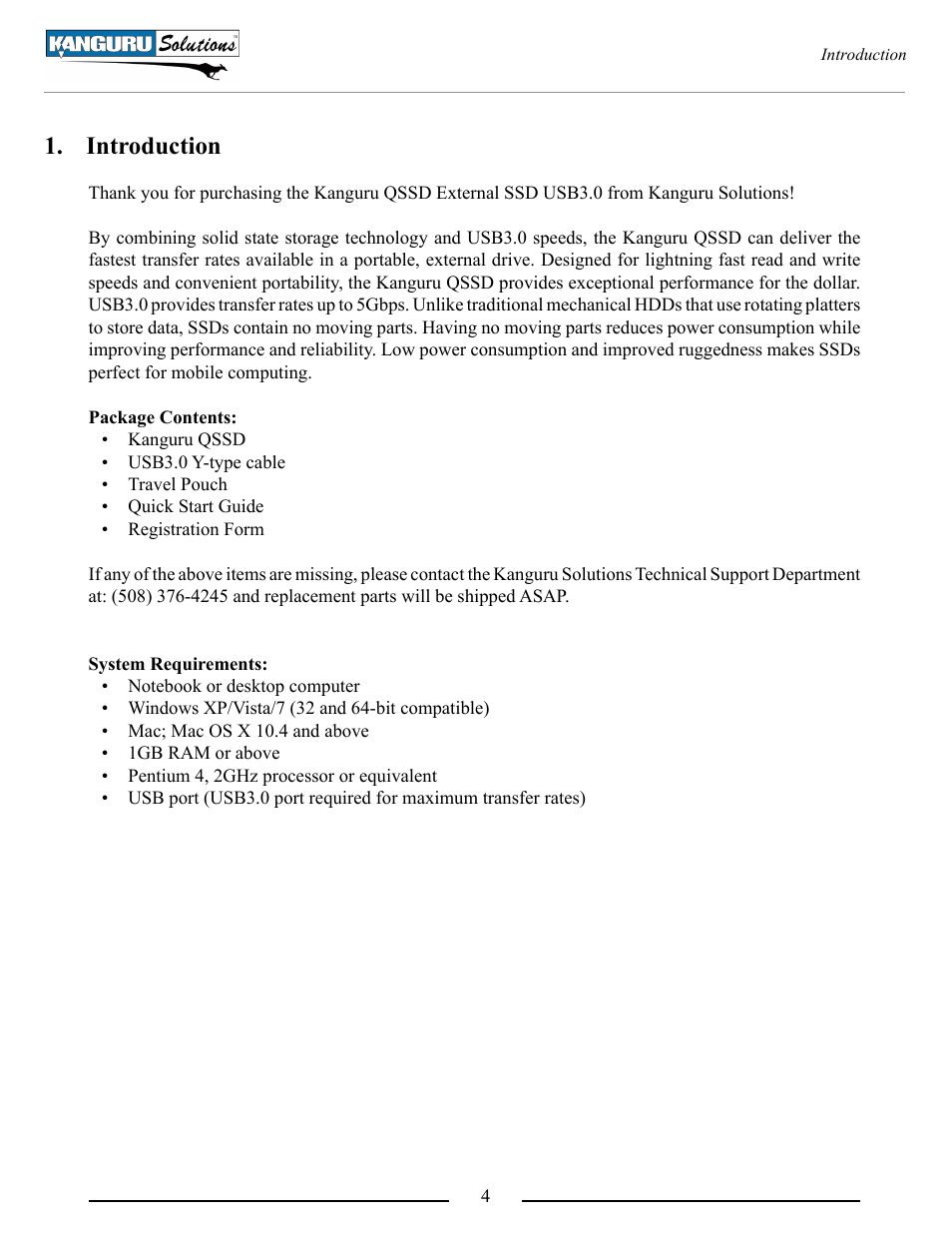 Introduction | Kanguru QSSD v2 User Manual | Page 4 / 9