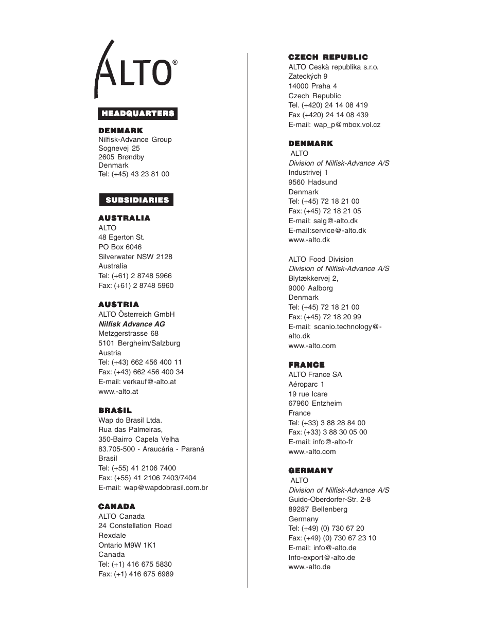 Clarke Alto SCRUBTEC 743L User Manual | Page 60 / 62