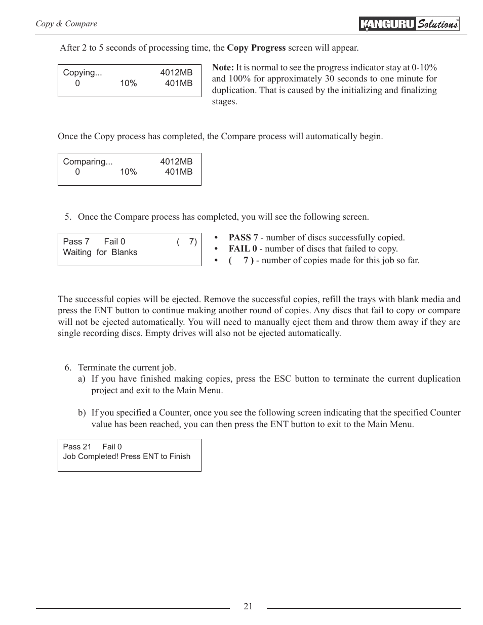 Kanguru Optical Duplicator User Manual | Page 21 / 81