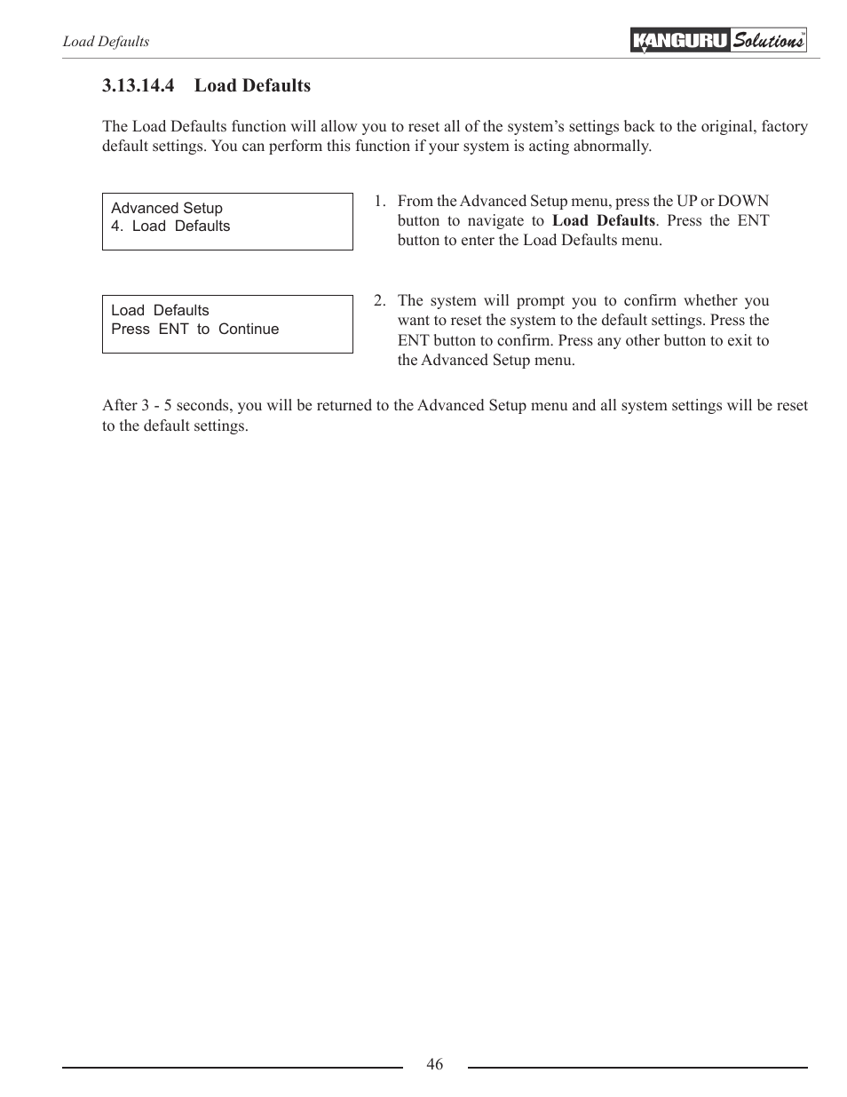 Load defaults | Kanguru Optical Duplicator User Manual | Page 46 / 81