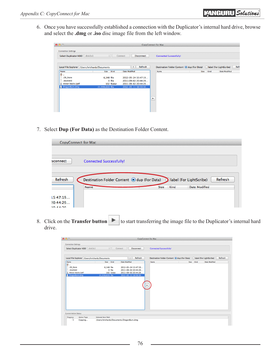 Kanguru Optical Duplicator User Manual | Page 76 / 81
