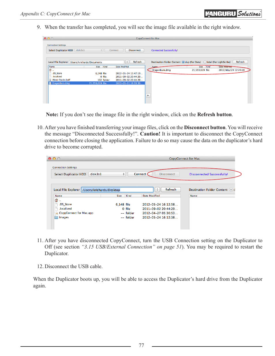 Kanguru Optical Duplicator User Manual | Page 77 / 81