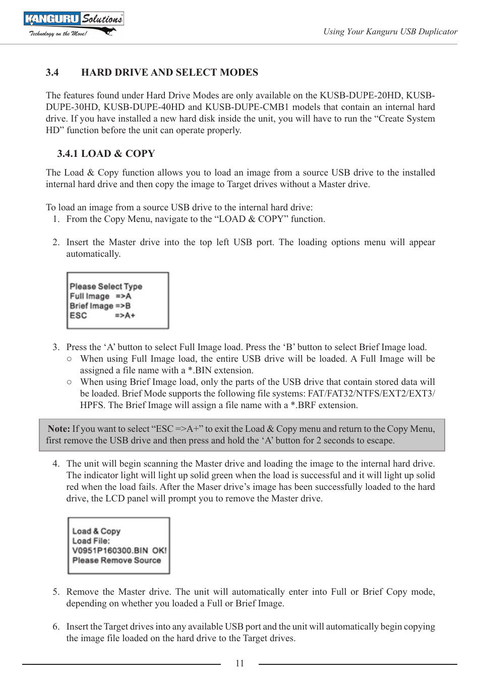 Kanguru KUSB-DUPE User Manual | Page 11 / 22