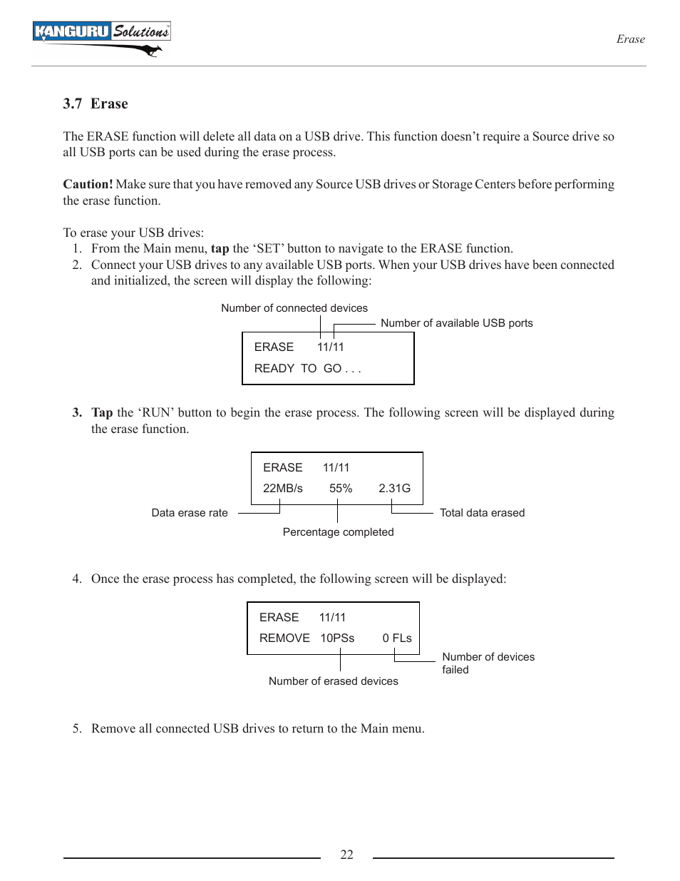 7 erase | Kanguru U2D User Manual | Page 24 / 40