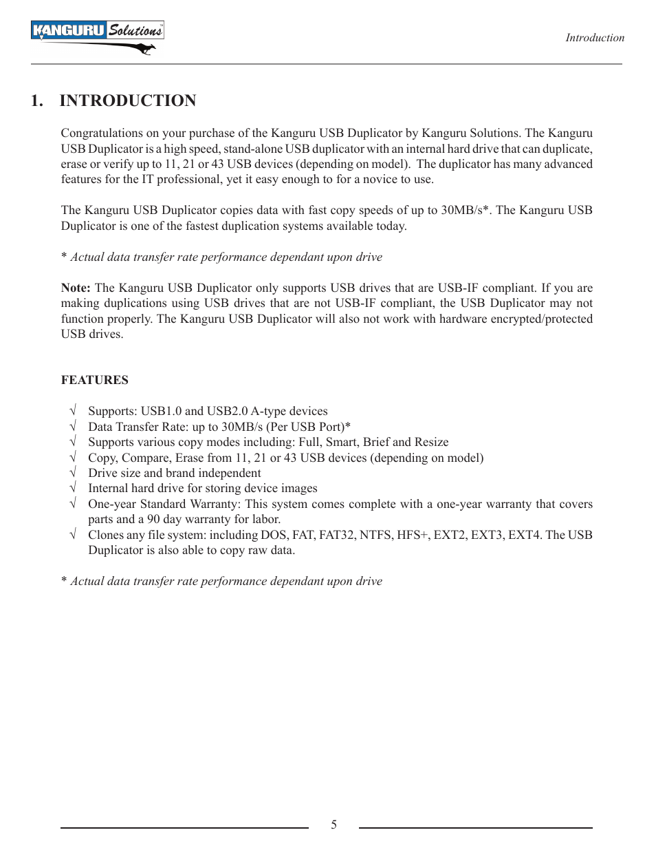 Introduction | Kanguru U2D User Manual | Page 7 / 40