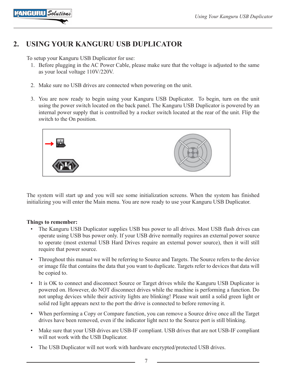 Using your kanguru usb duplicator | Kanguru U2D User Manual | Page 9 / 40