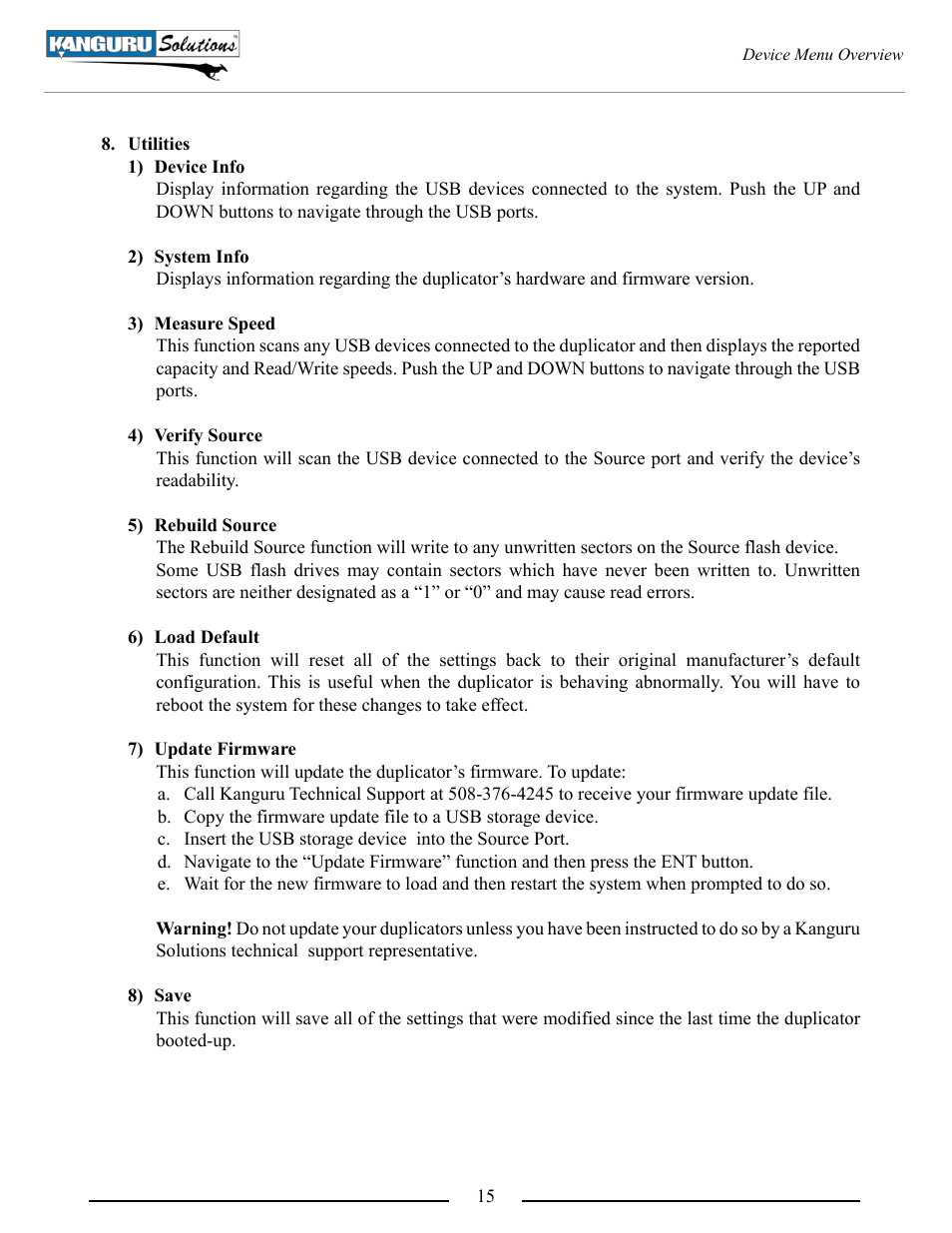 Kanguru U2D2 User Manual | Page 15 / 26