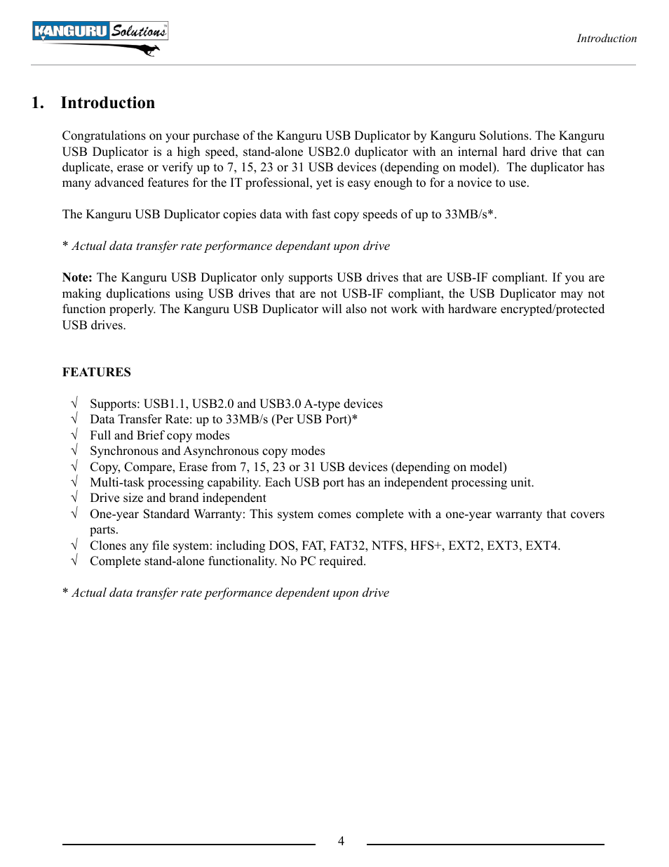 Introduction | Kanguru U2D2 User Manual | Page 4 / 26