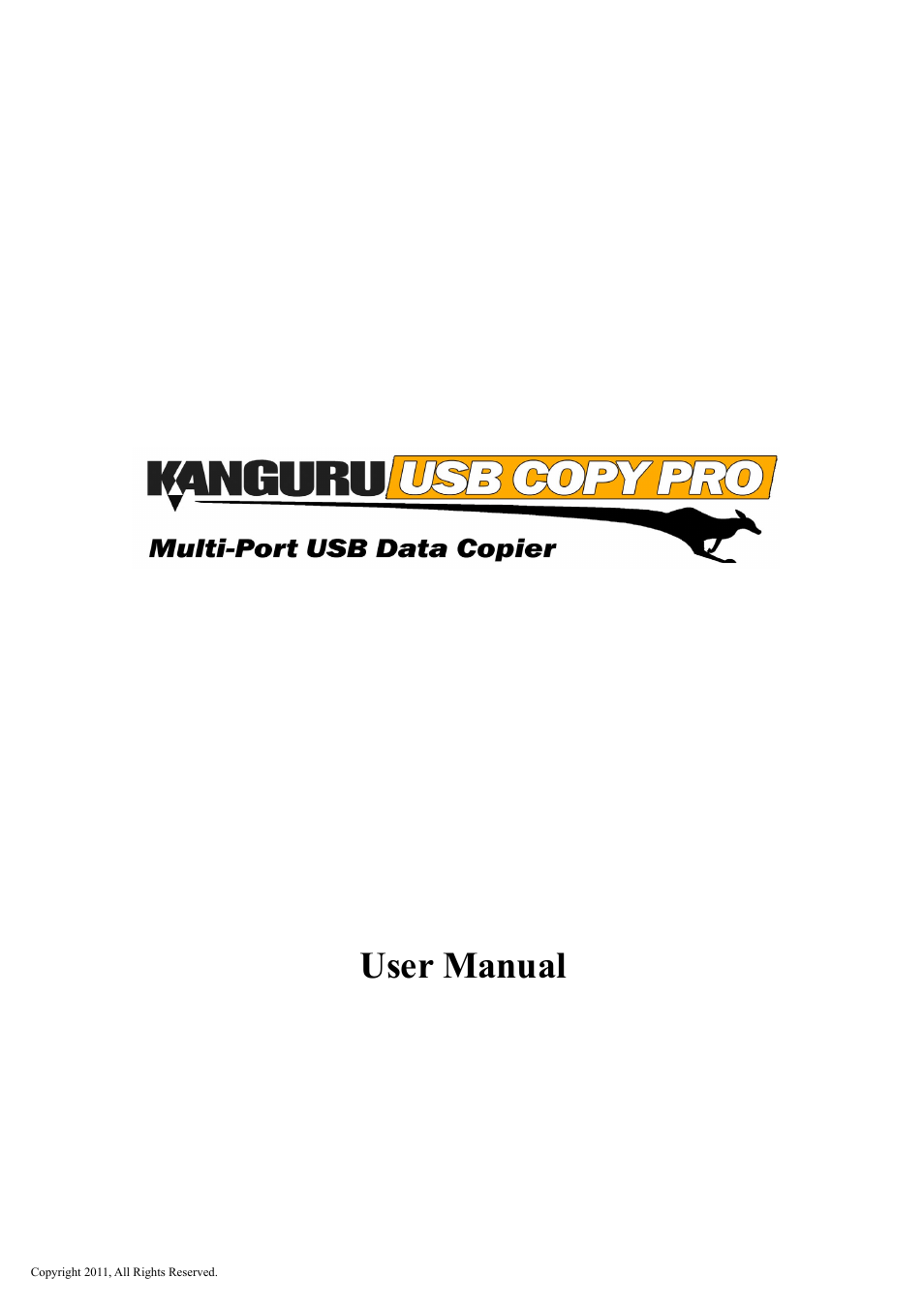 Kanguru USB Copy Pro User Manual | 13 pages