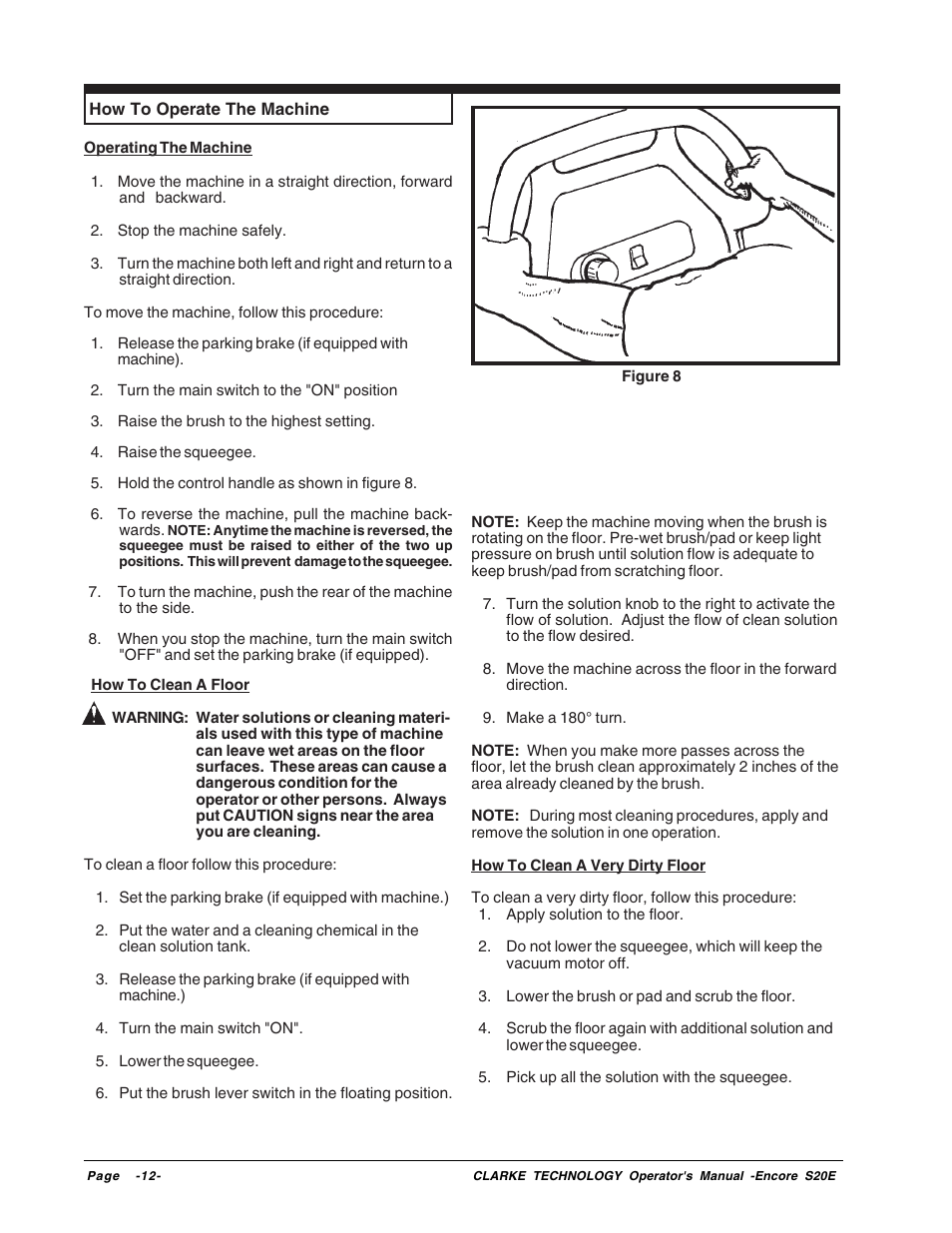 Clarke Encore S20E User Manual | Page 12 / 23