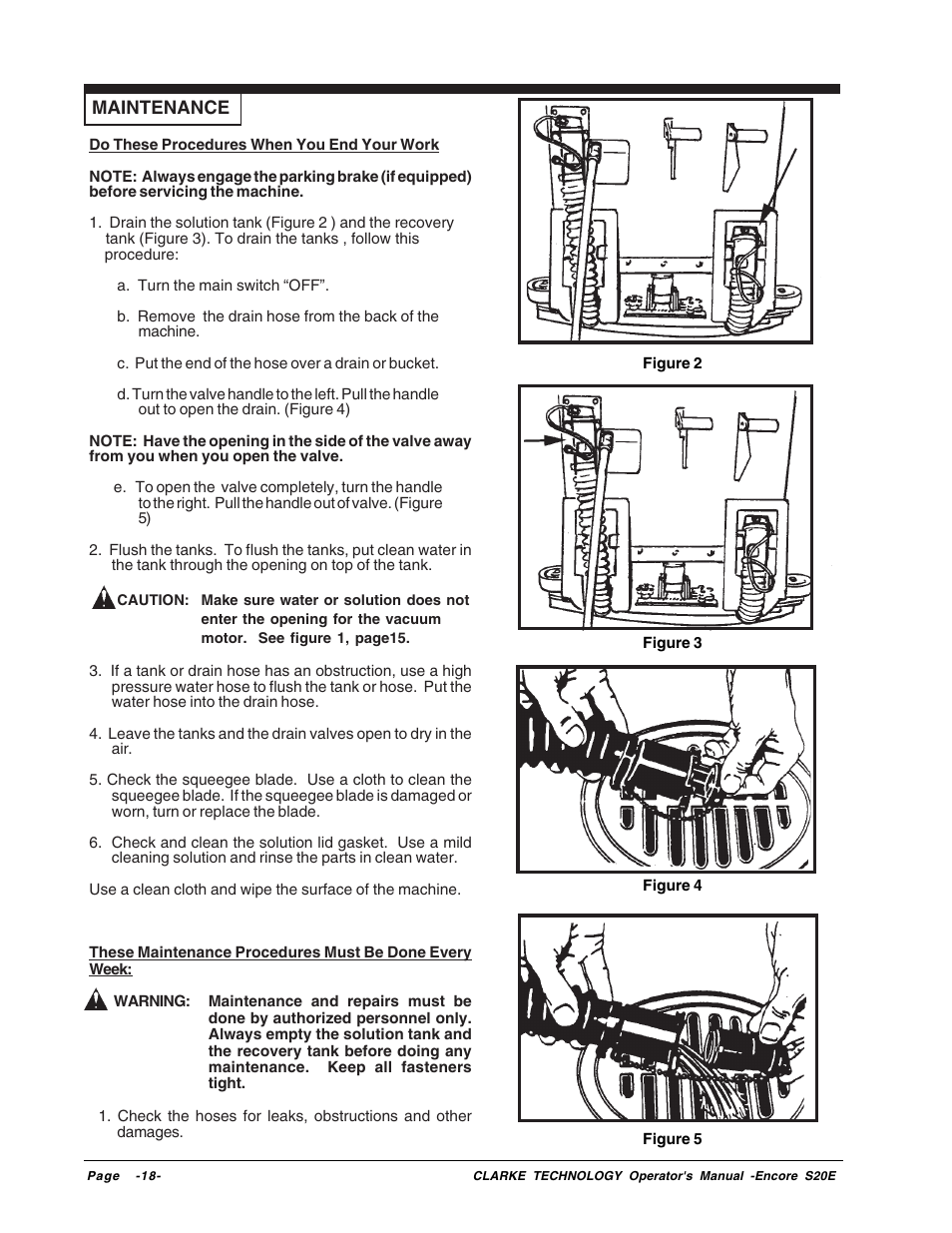 Clarke Encore S20E User Manual | Page 18 / 23