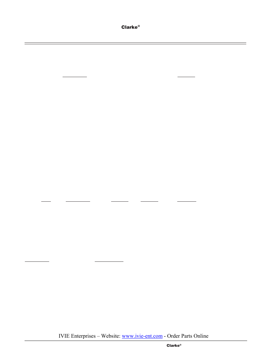 Clarke L30 User Manual | Page 24 / 24