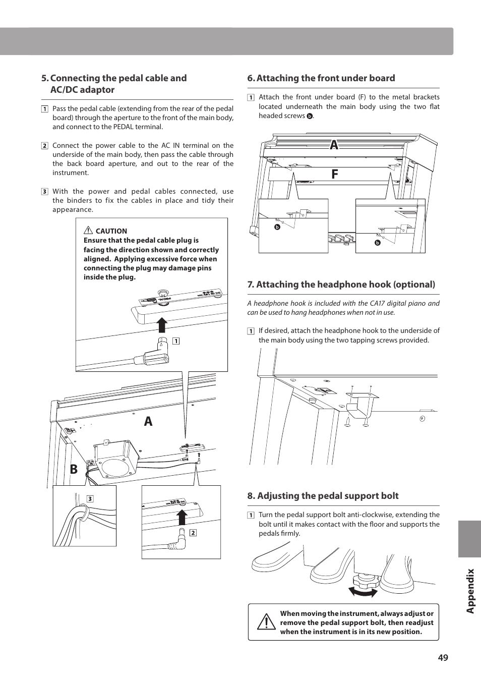 Assembly instructions | Kawai CA17 User Manual | Page 49 / 52