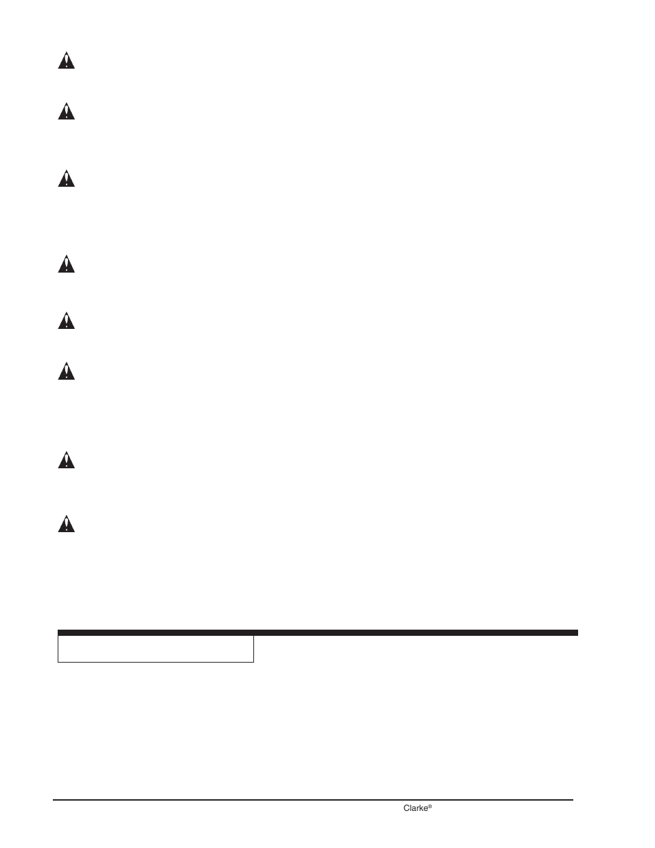 Clarke CFP-200 User Manual | Page 10 / 36